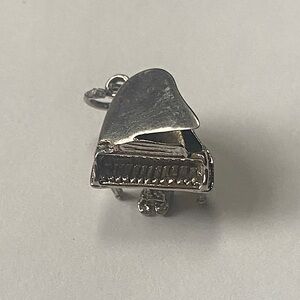 Sterling Silver Grand Piano Charm